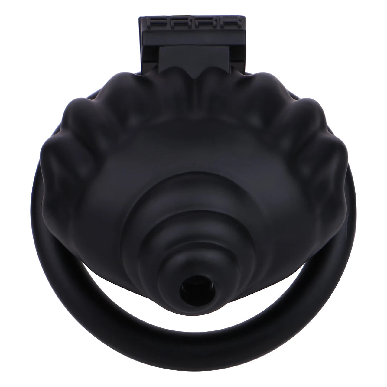 Cage de chastete coquillage en plastique noir 