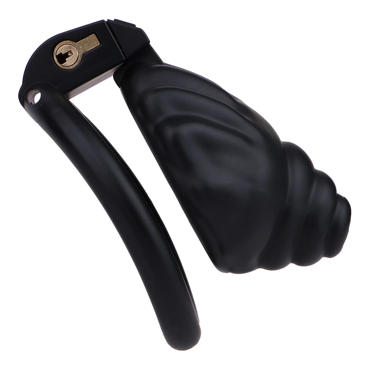 Cage de chastete coquillage en plastique noir 