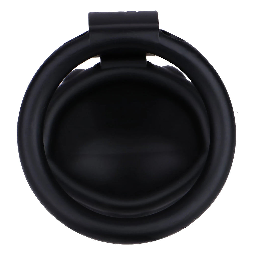 Cage de chastete coquillage en plastique noir 