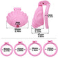 Cage de chastete coquillage en plastique rose 