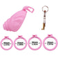 Cage de chastete coquillage en plastique rose 