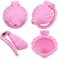 Cage de chastete coquillage en plastique rose 