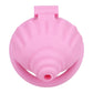 Cage de chastete coquillage en plastique rose 