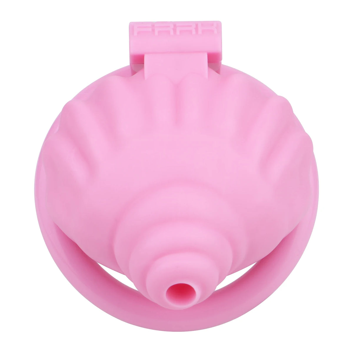 Cage de chastete coquillage en plastique rose 