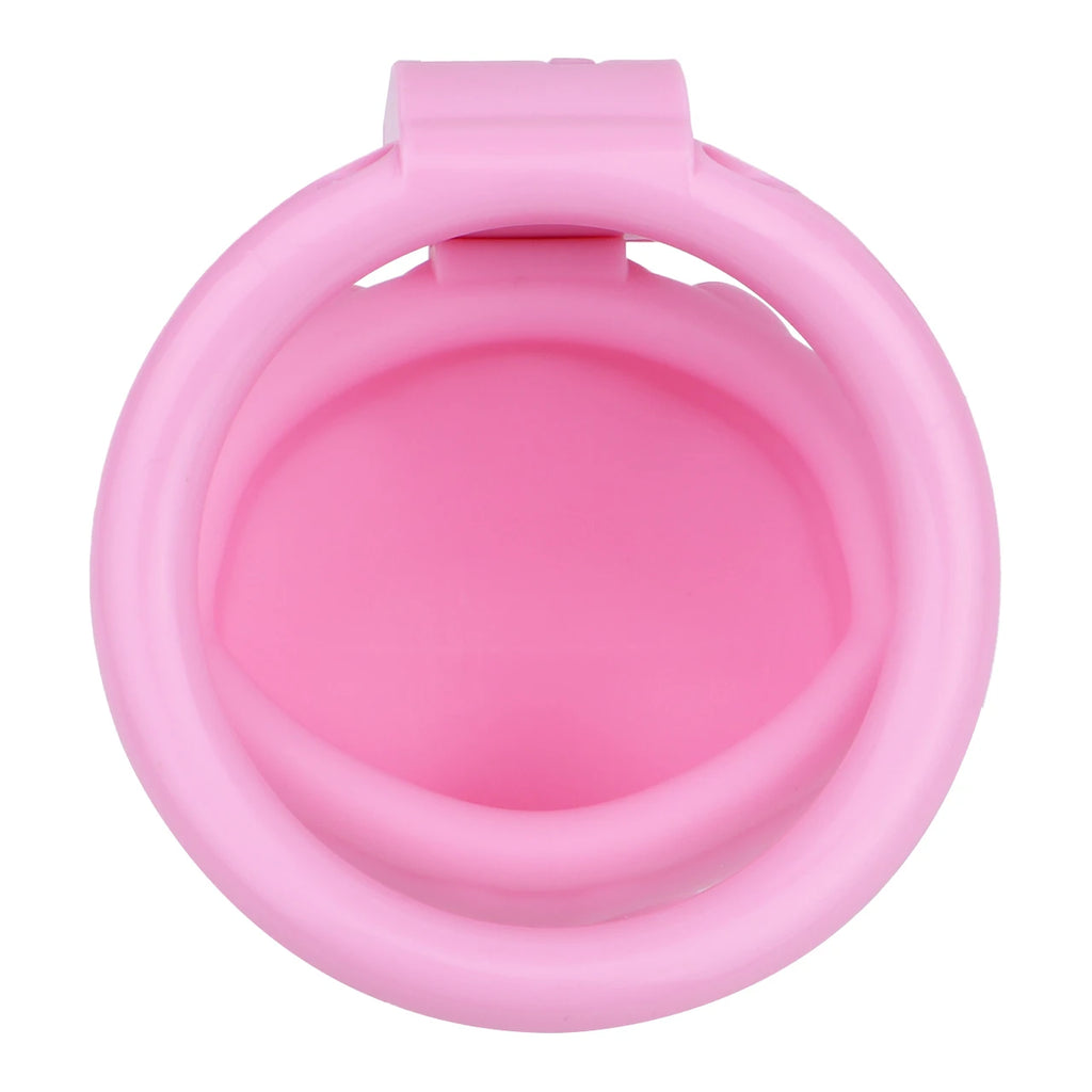 Cage de chastete coquillage en plastique rose 