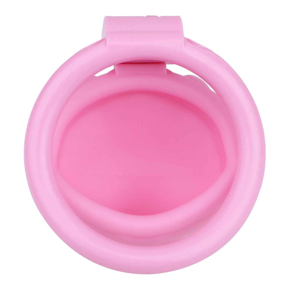 Cage de chastete coquillage en plastique rose 