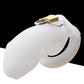 Cage de chastete en silicone blanc