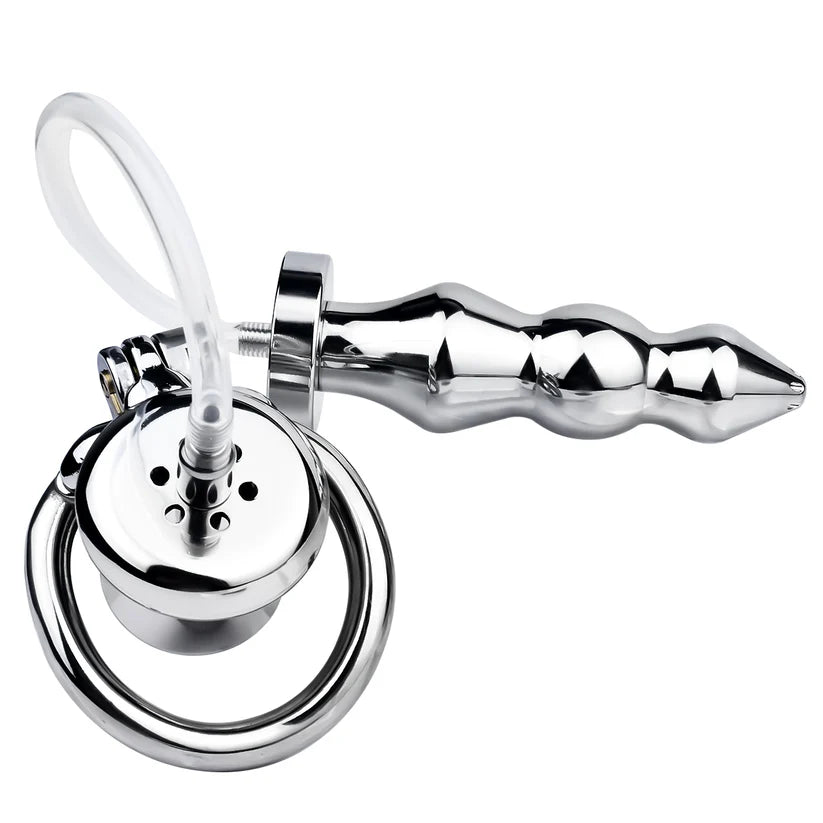 Cage de chastete inversee plug anal 5