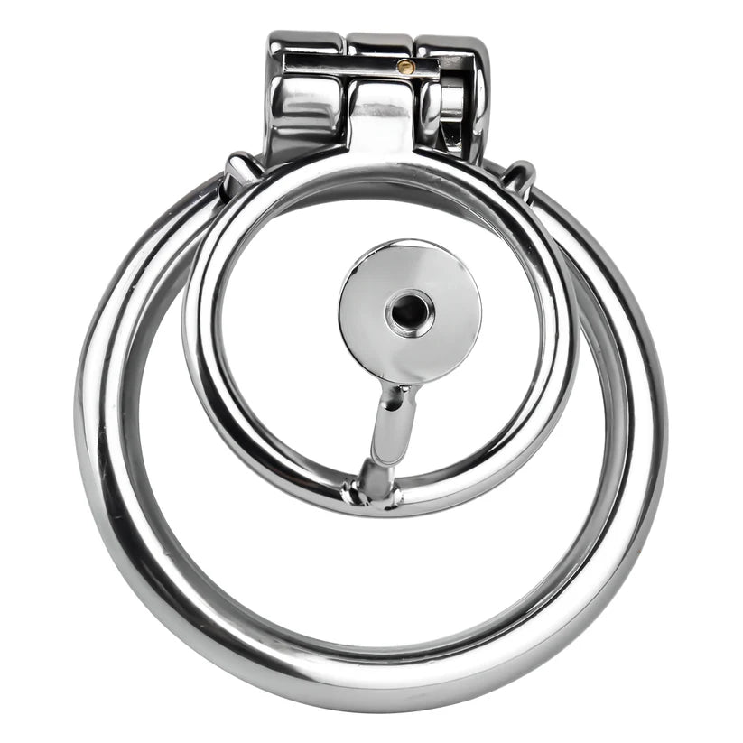 Cage de chastete ouverte avec sonde uretrale longue 