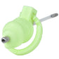 Cage de chastete penis veineux en plastique avec plug d'uretre 