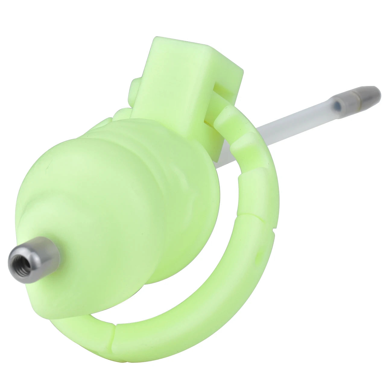 Cage de chastete penis veineux en plastique avec plug d'uretre 