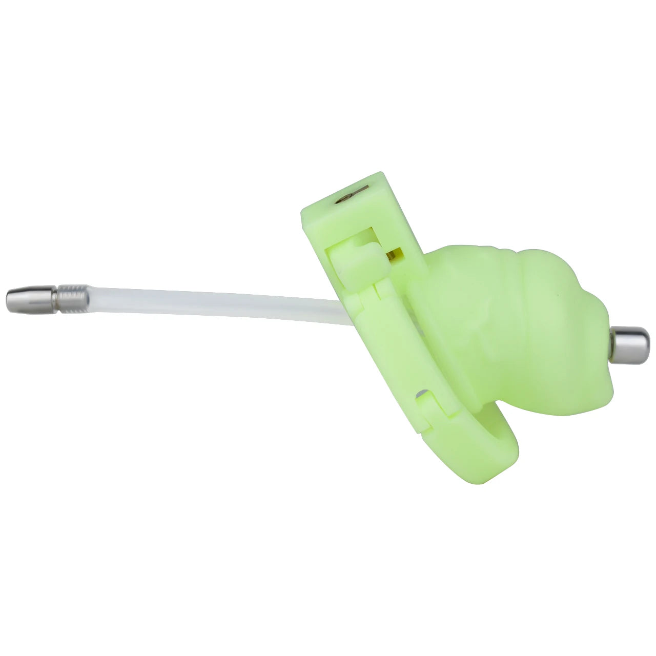 Cage de chastete penis veineux en plastique avec plug d'uretre 