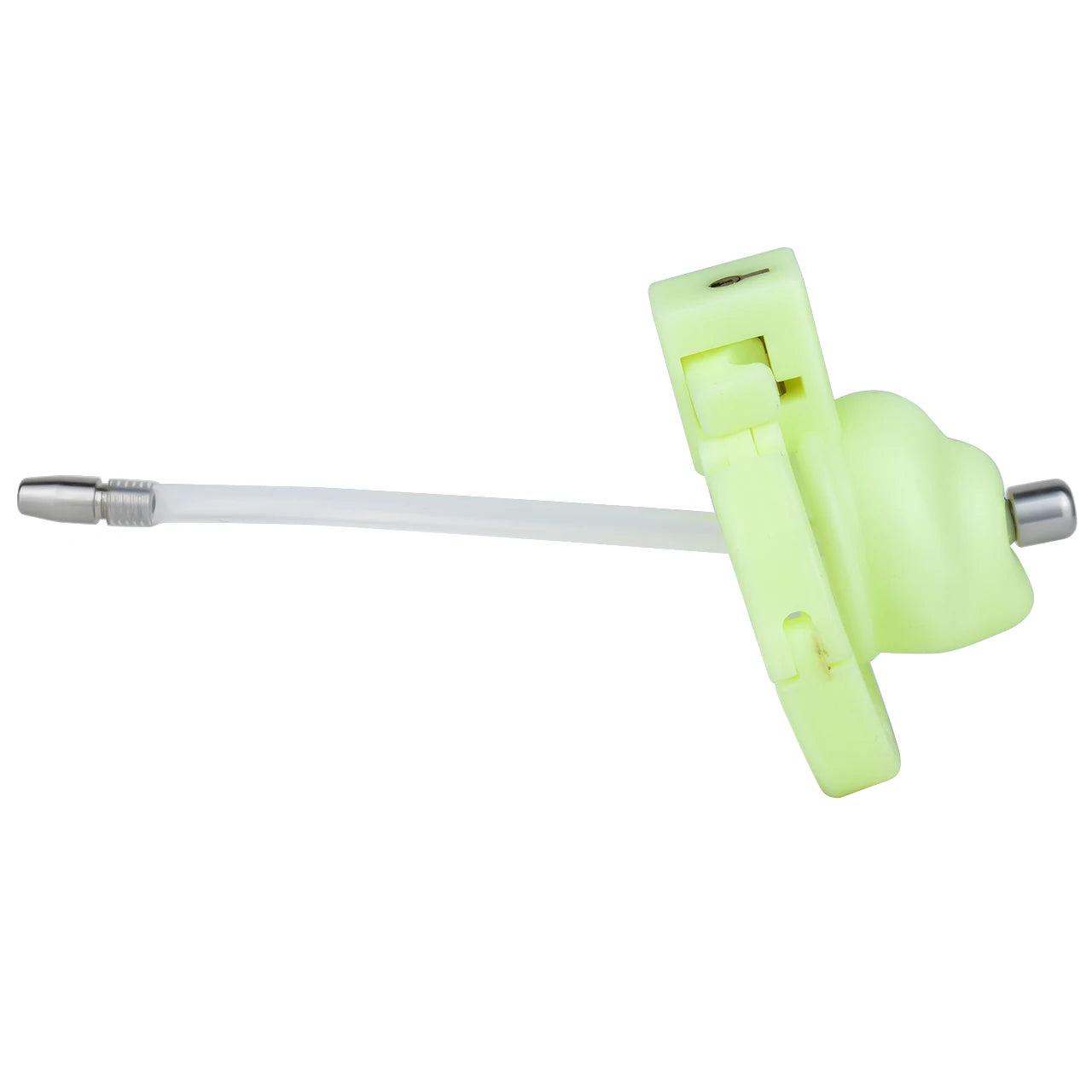 Cage de chastete penis veineux en plastique avec plug d'uretre 