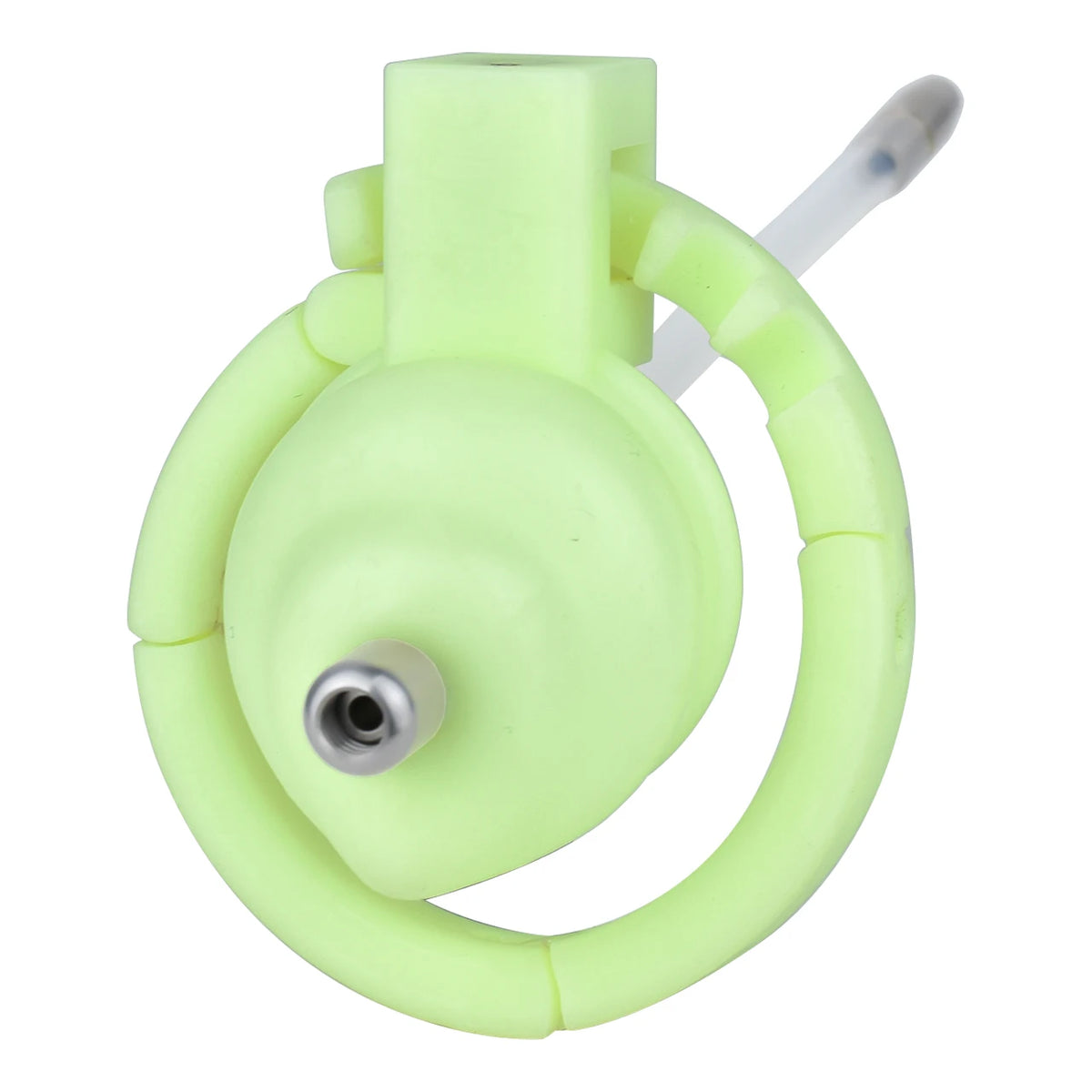 Cage de chastete penis veineux en plastique avec plug d'uretre 
