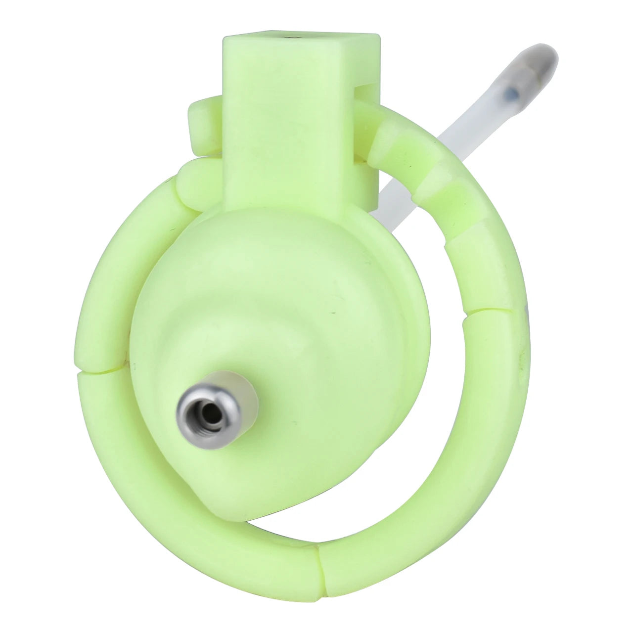 Cage de chastete penis veineux en plastique avec plug d'uretre 