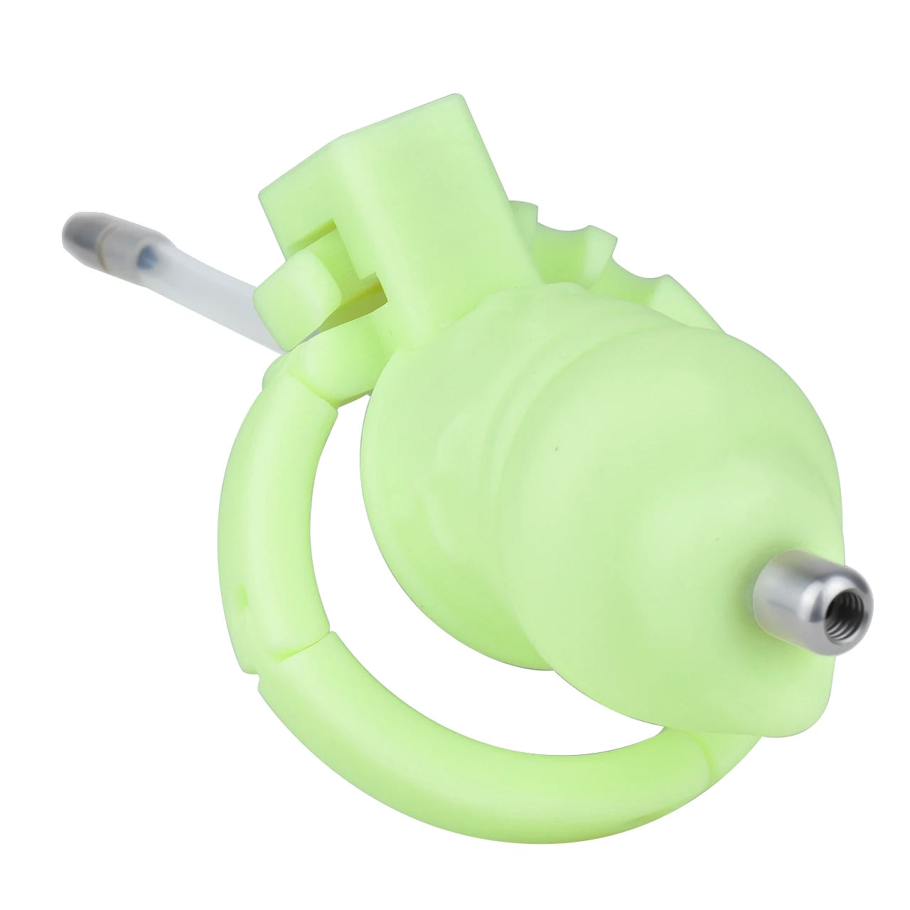 Cage de chastete penis veineux en plastique avec plug d'uretre 