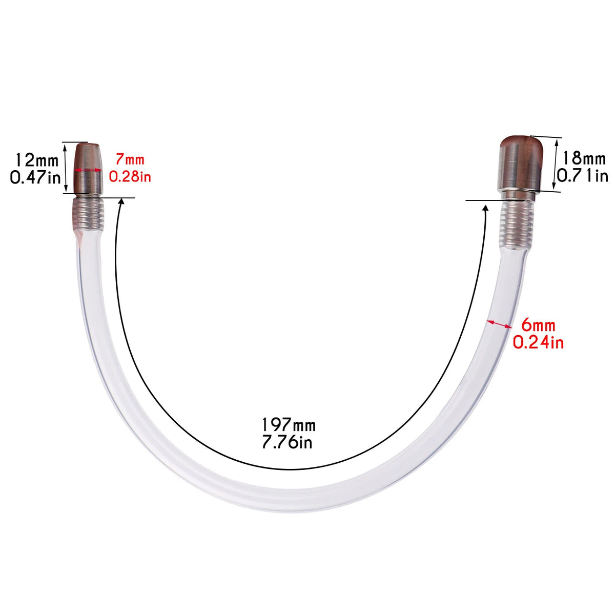 Cage de chastete penis veineux en plastique avec plug d'uretre 