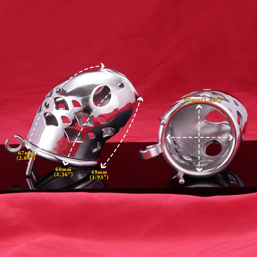 Tiny Fish Metal Chastity Cage