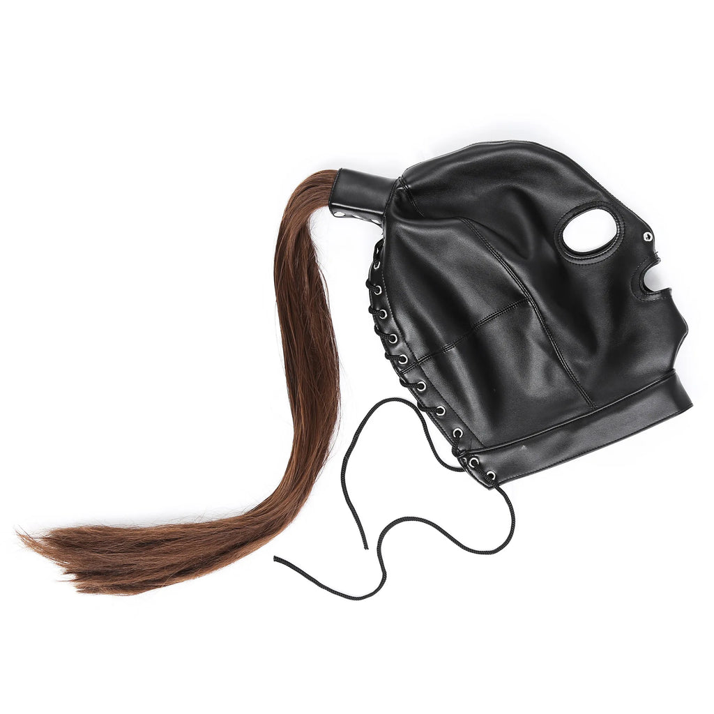 Cagoule BDSM Queue de Cheval 