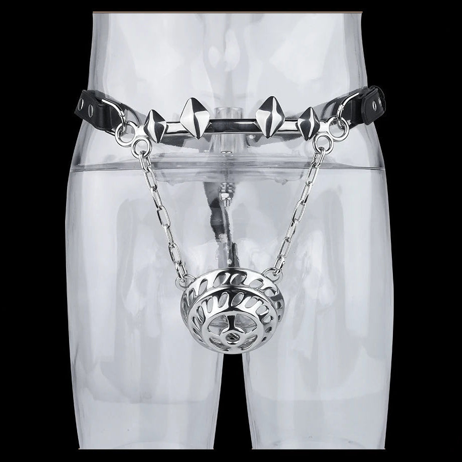 Ceinture de chasteté Cyberpunk en métal 