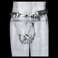 Ceinture de chasteté Cyberpunk en métal 