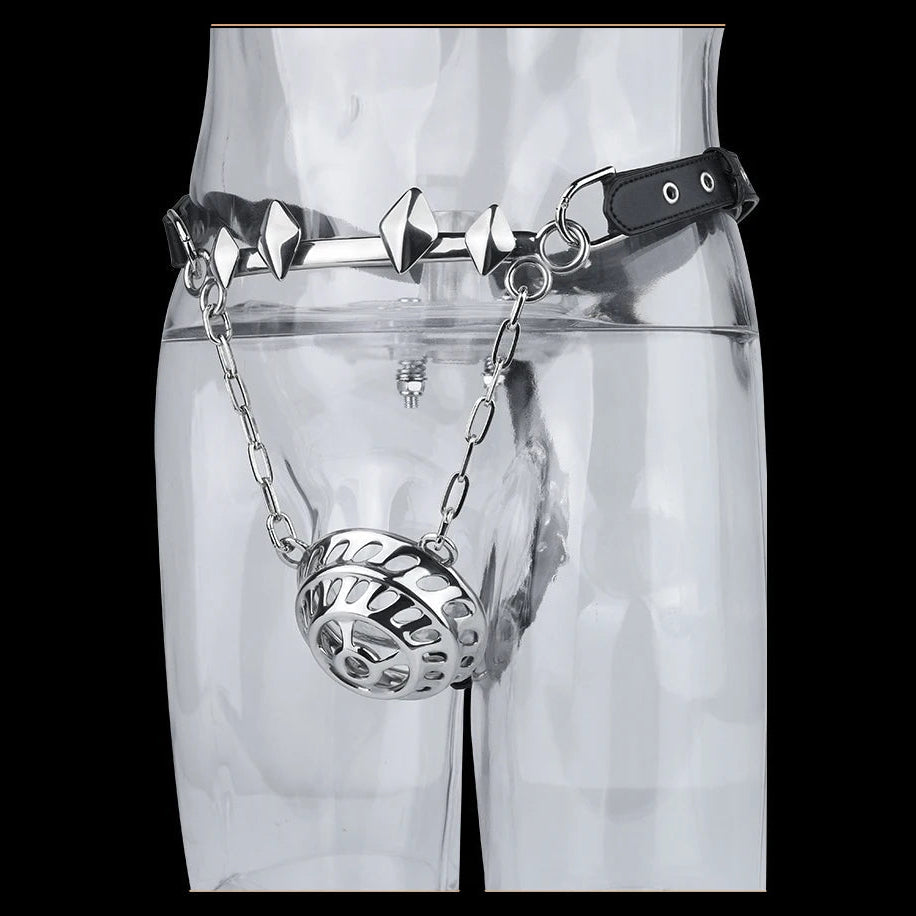 Ceinture de chasteté Cyberpunk en métal 