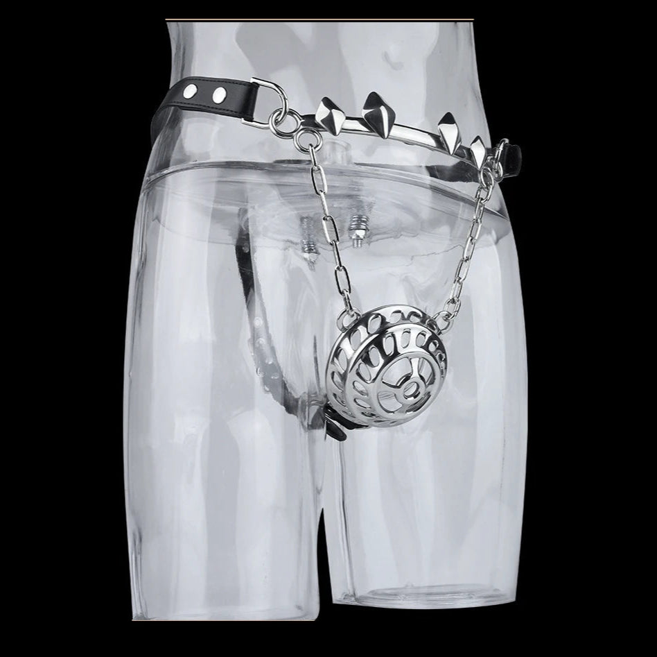 Ceinture de chasteté Cyberpunk en métal 