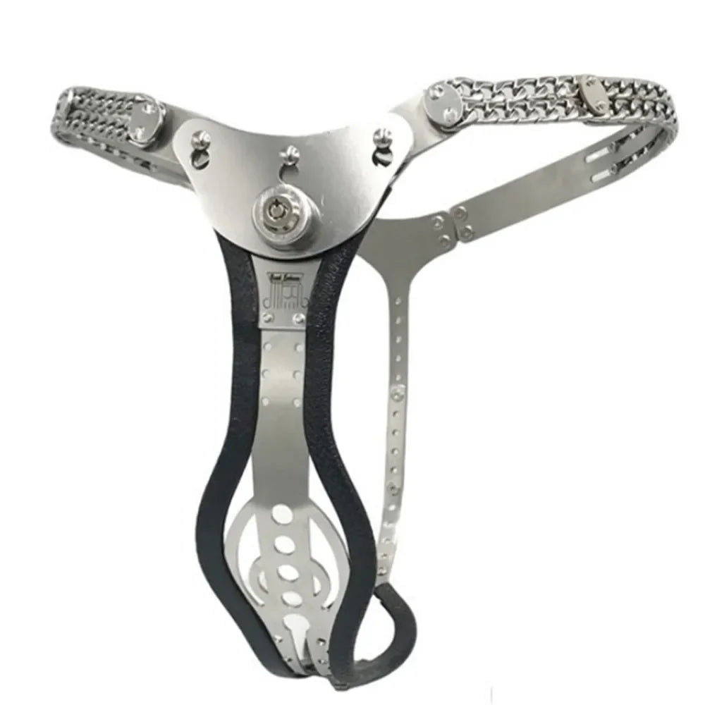 Ceinture de chastete Metal brut pour femme noir
