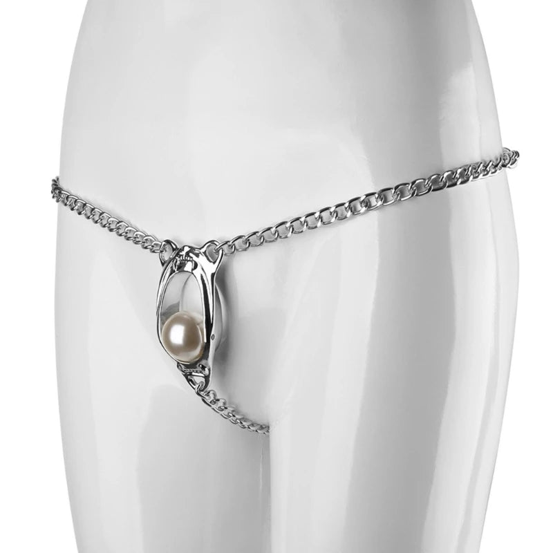 Ceinture de chastete Perle captive Chaine integrale 