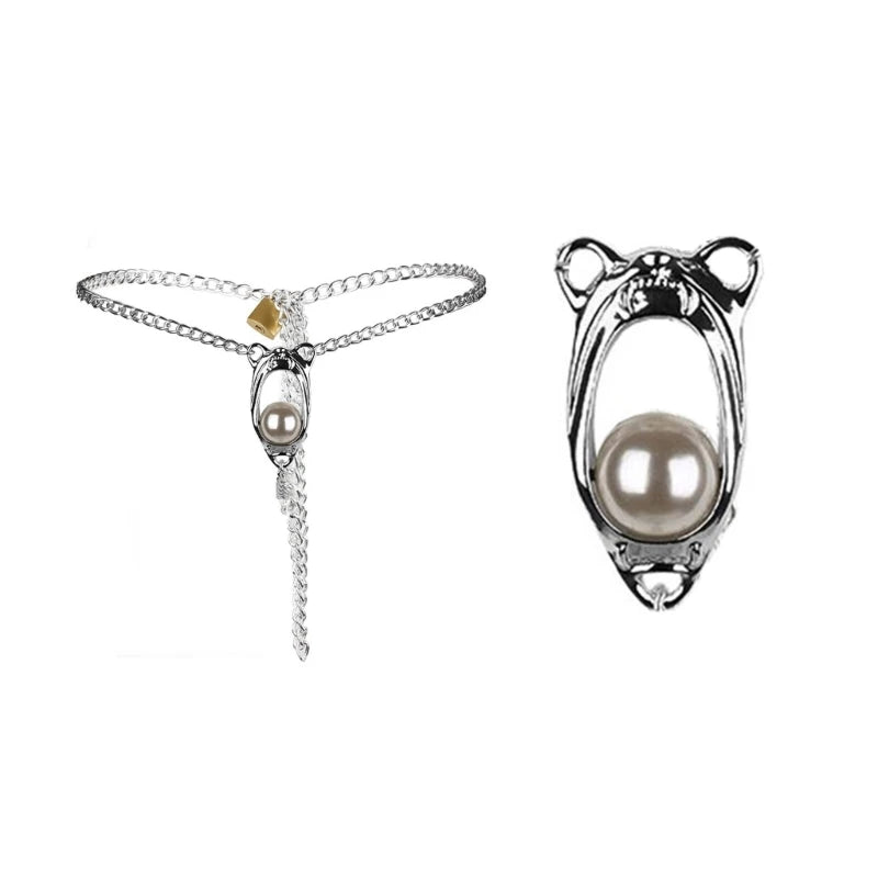 Ceinture de chastete Perle captive Chaine integrale 