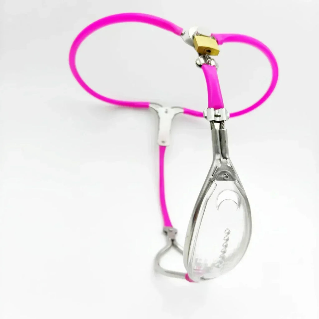 Ceinture de chastete femme minimaliste transparente 