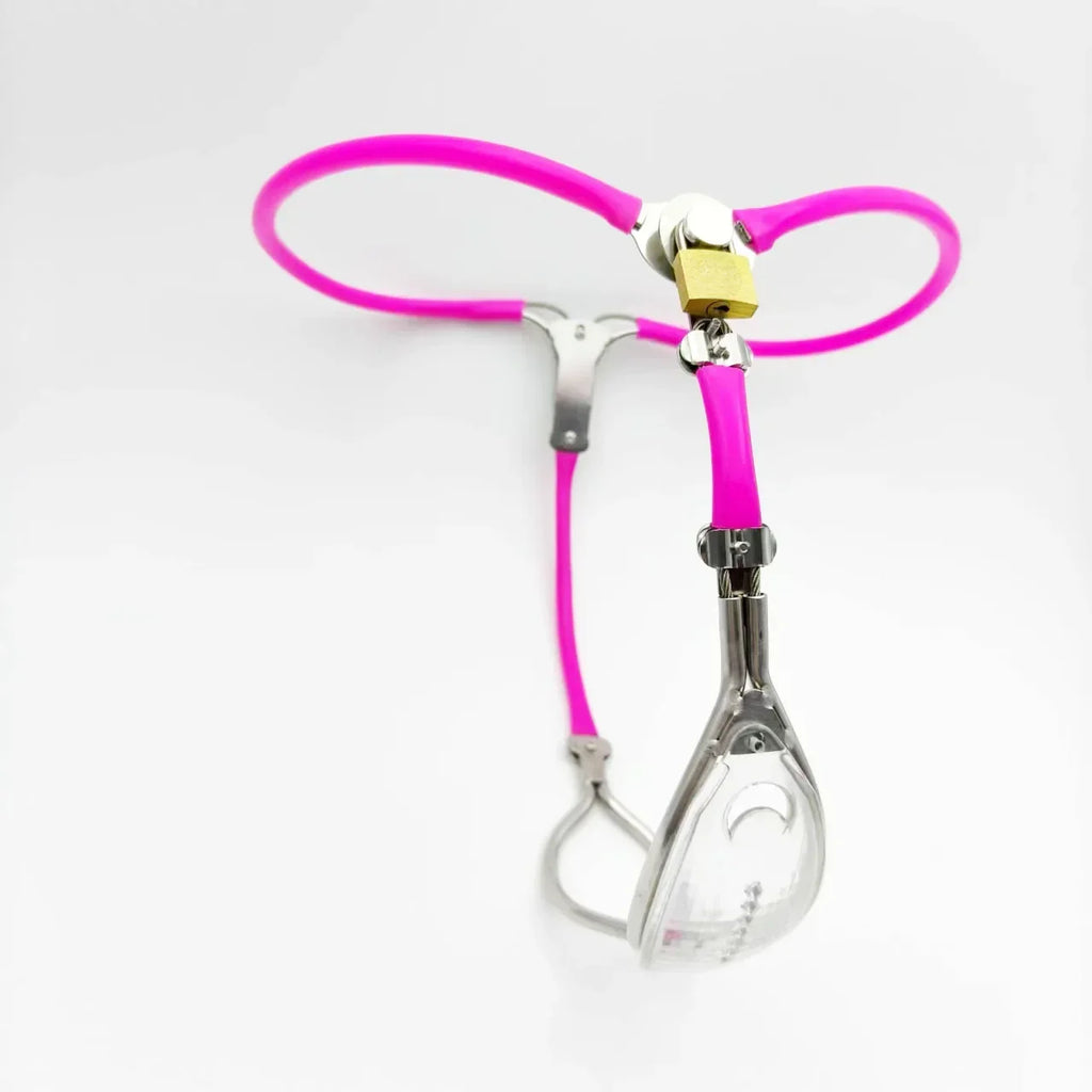 Ceinture de chastete femme minimaliste transparente 