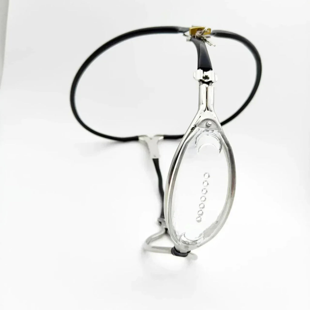 Ceinture de chastete femme minimaliste transparente 