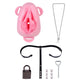 Ceinture de chasteté vagin grandes lèvres en silicone souple