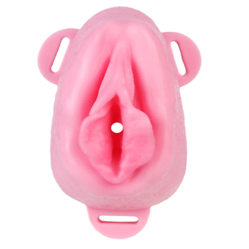 Ceinture de chasteté vagin grandes lèvres en silicone souple
