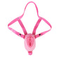 Ceinture de chasteté vagin grandes lèvres ouvertes en silicone souple