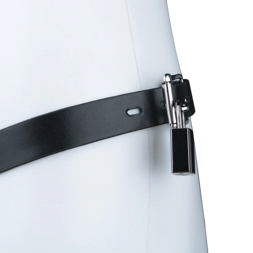 Ceinture de chasteté vagin grandes lèvres ouvertes en silicone souple
