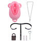 Ceinture de chasteté vagin grandes lèvres ouvertes en silicone souple