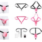 Ceinture de chasteté vagin grandes lèvres ouvertes en silicone souple