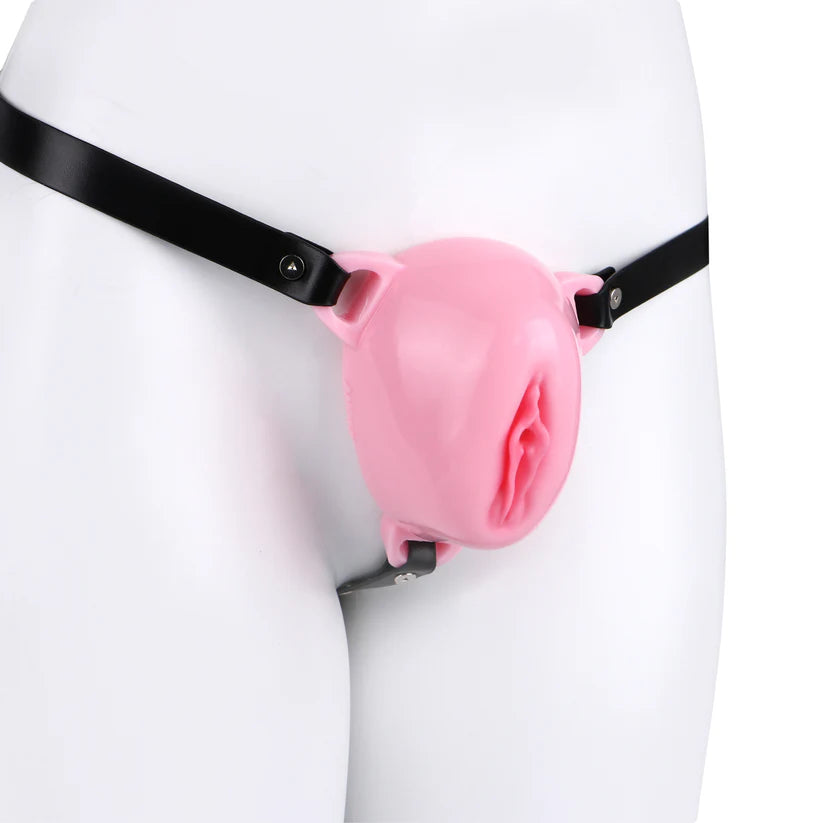 Ceinture de chastete vagin petites levres en silicone souple 