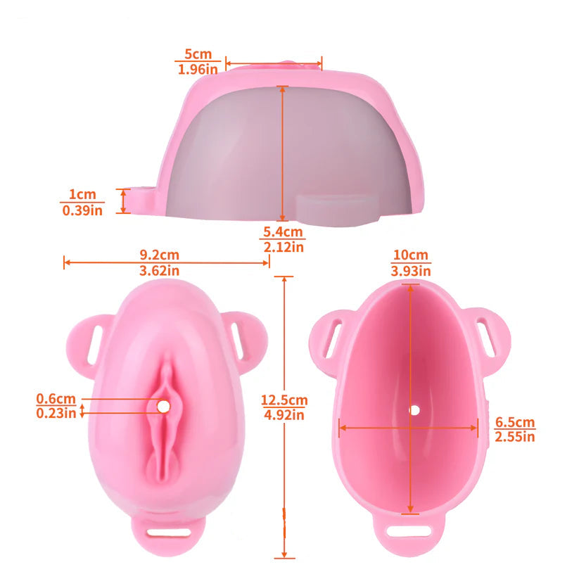 Ceinture de chastete vagin petites levres en silicone souple 