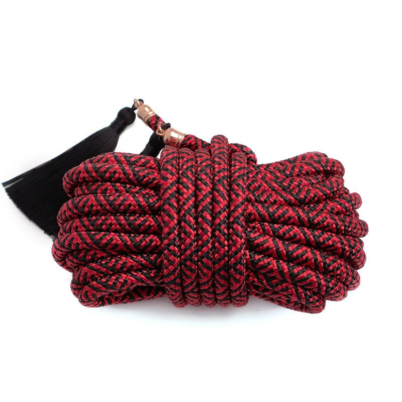 Corde Shibari Tressee avec Pompom 