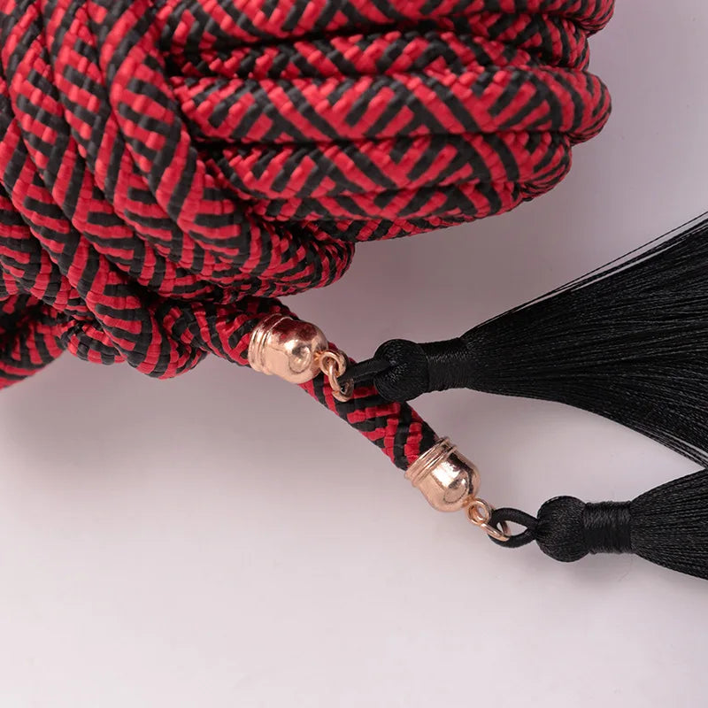 Corde Shibari Tressee avec Pompom 