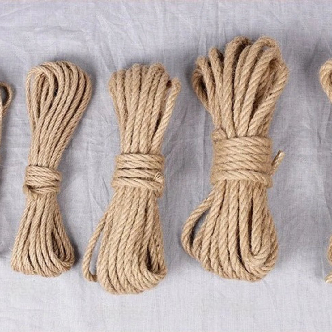 Corde shibari en jute naturel multi-diametre 