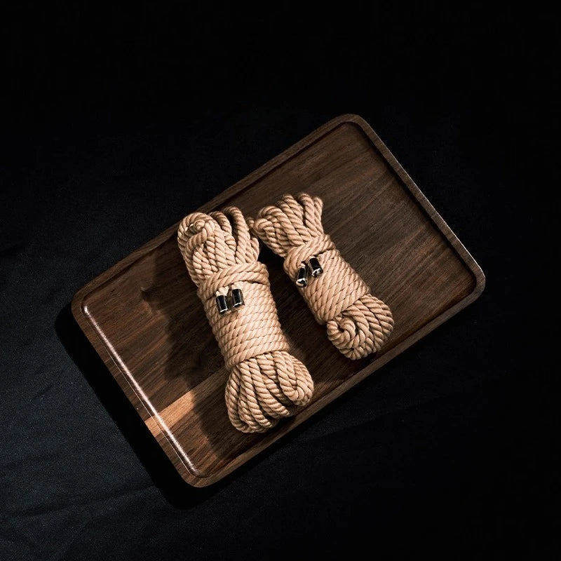 Corde shibari en jute naturel raffine et huile 