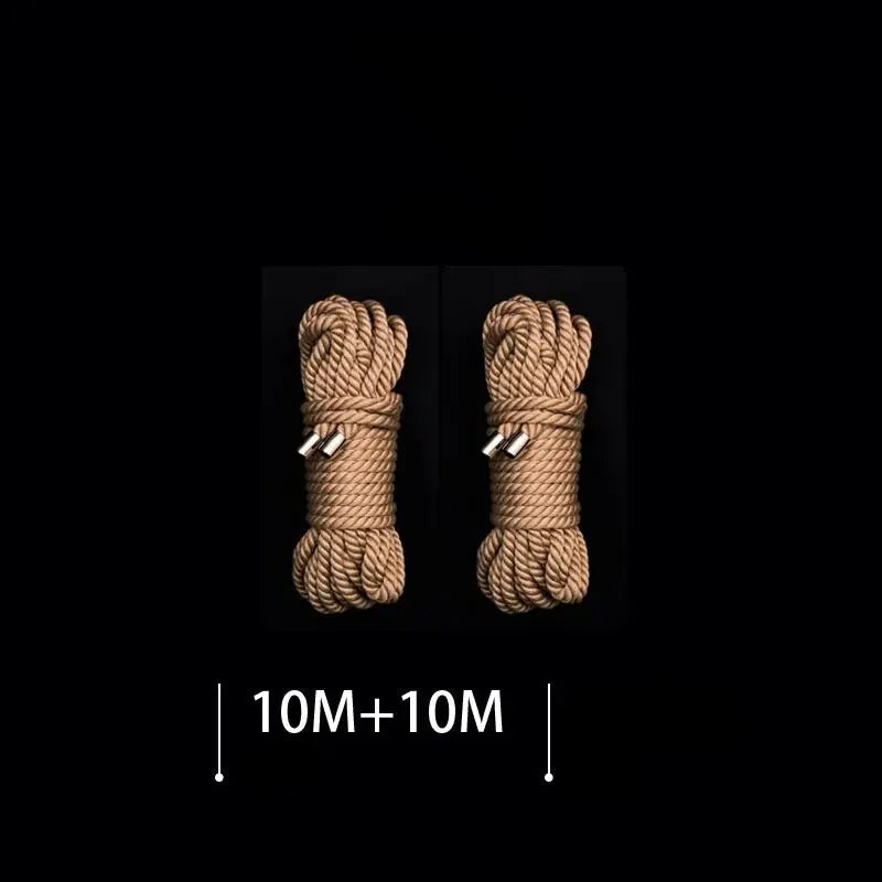 Corde shibari en jute naturel raffine et huile 