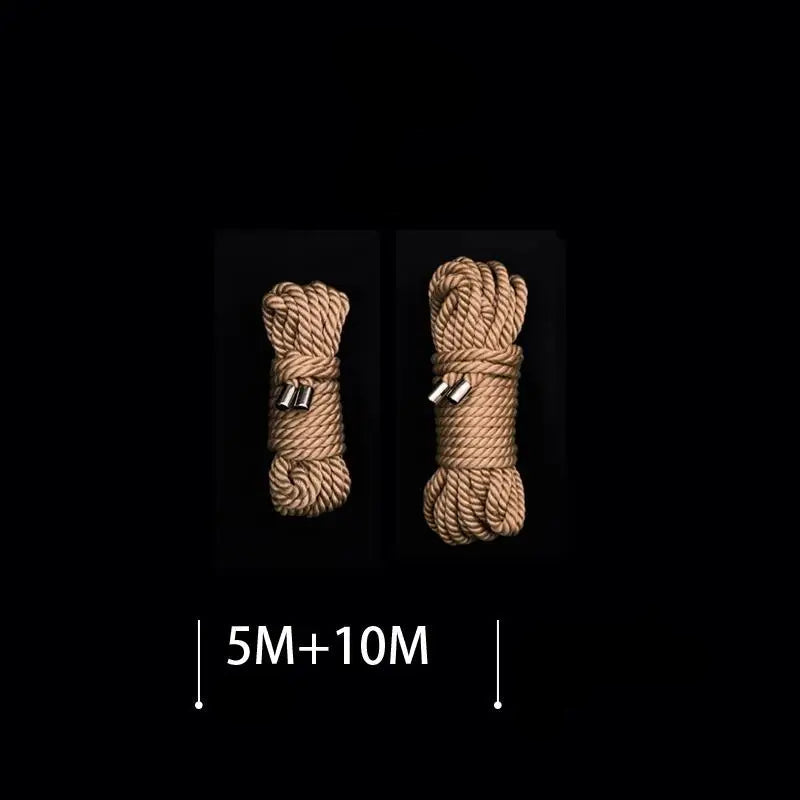 Corde shibari en jute naturel raffine et huile 