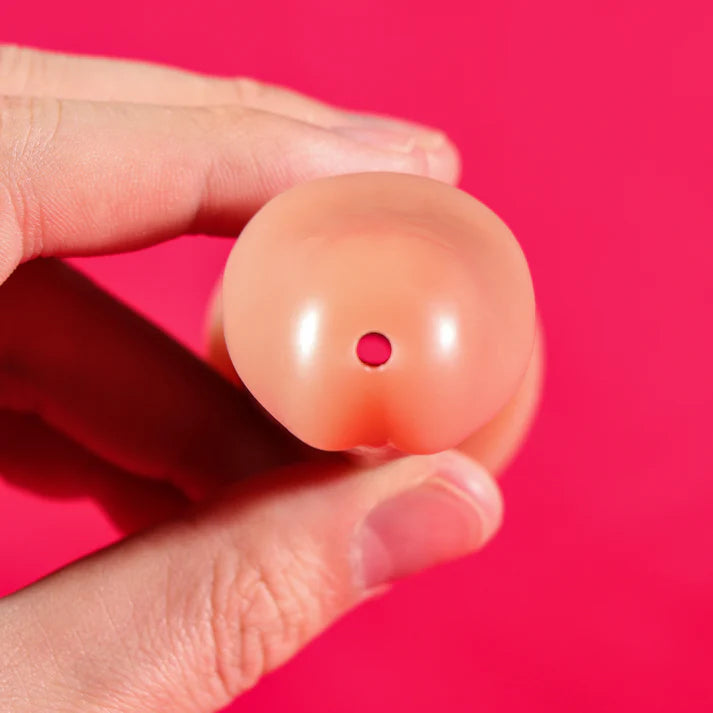 Cage de chasteté inversée en métal avec gode en silicone coloré amovible