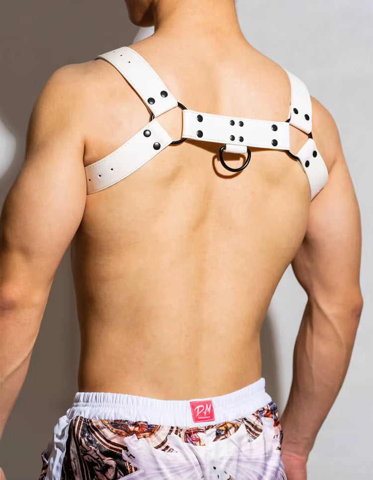 Harnais BDSM Blanc et Noir 
