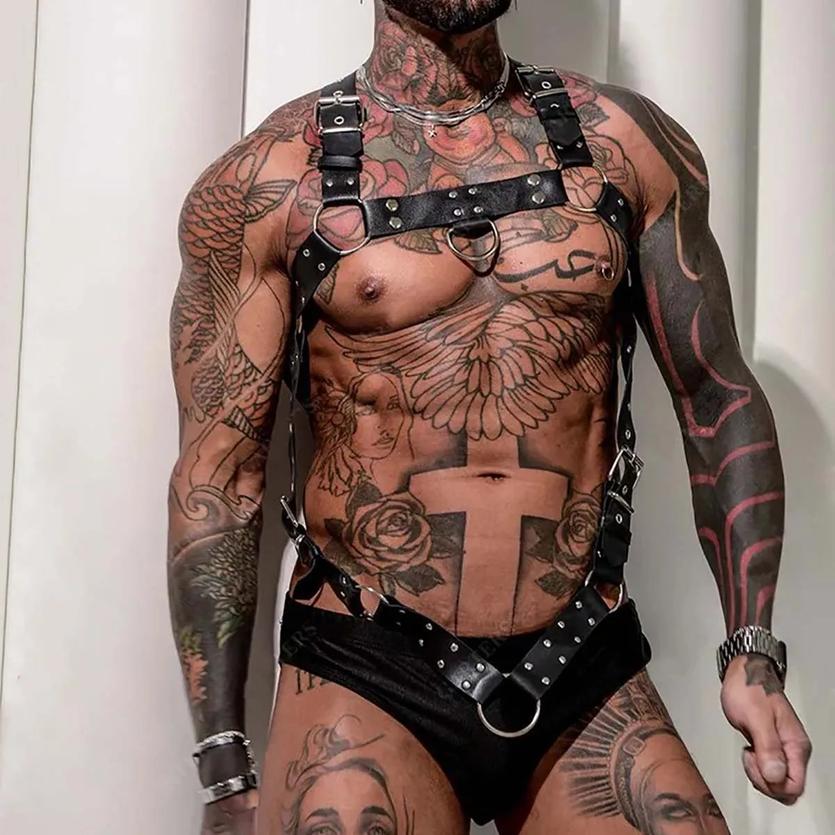 Harnais BDSM Clouté 